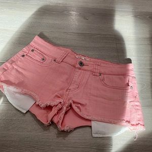 Forever 21 pink jean shorts